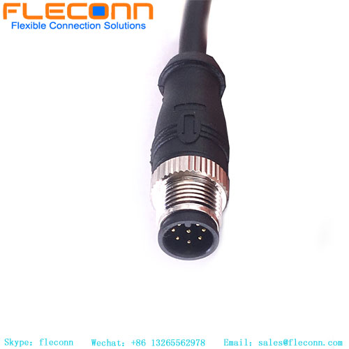 M12 8 Pole A-Coded Male Straight Connector Cable