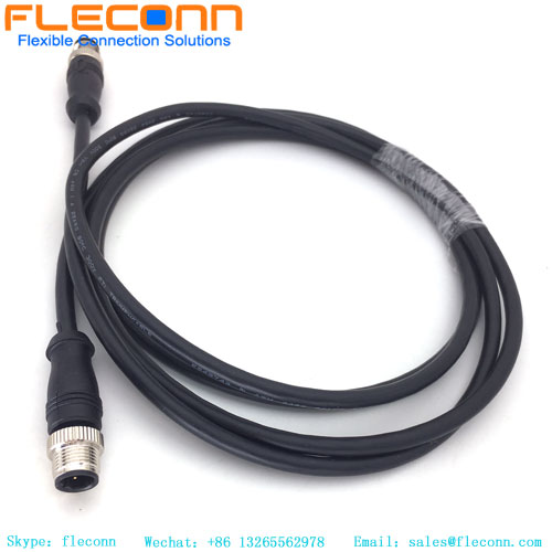 M12 5 Pin B-Coded Cable，Male To Female IP67 Waterproof Cable