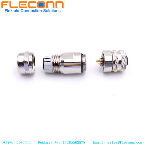 M12 A Coded 12 Pin Straight Female Connector