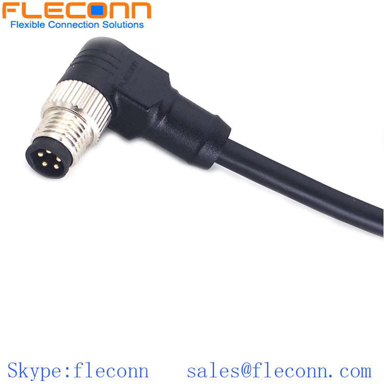 M8 6 Pin Right Angle Male Cable