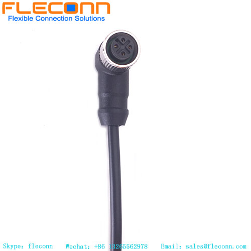 M12 4 Pin Female Ethernet Cable