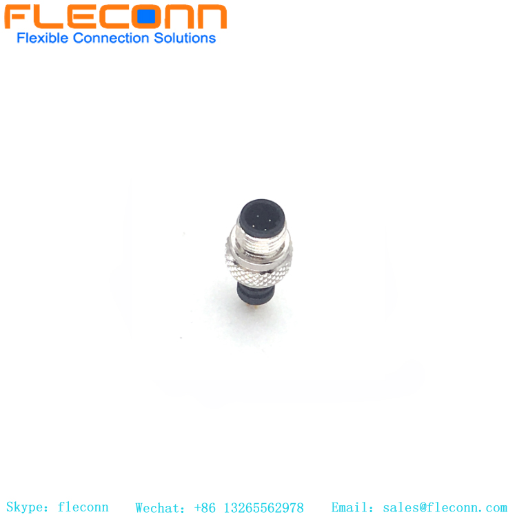 M5 4 Pin Sensor Cable Connector, IP67 IP68 Waterproof Rating