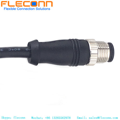 M12 8P A-Coded Male Cable