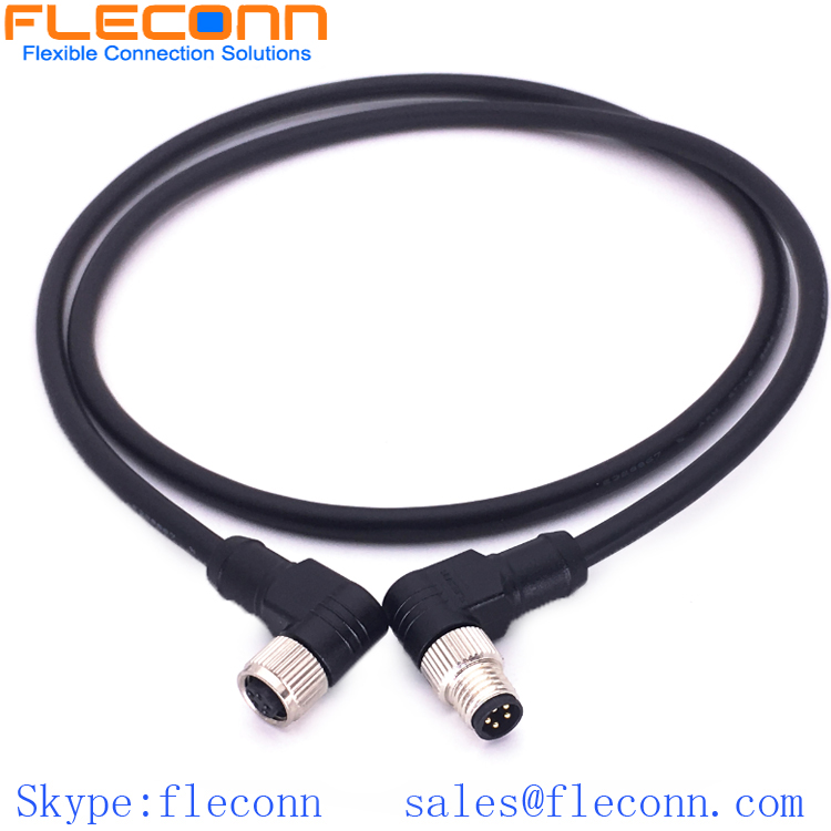M8 8 Pin Right Angle Cable