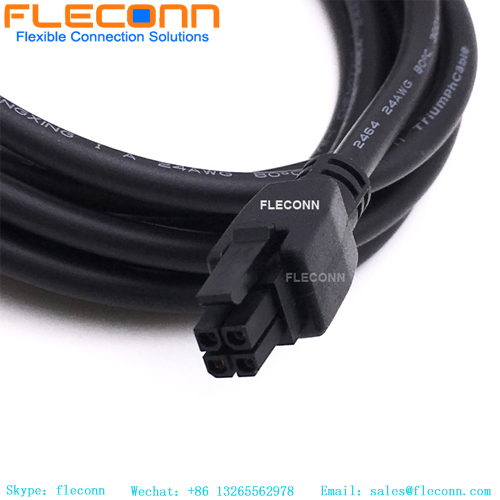 Molex Microfit 3.0 Cable 2451320405 4 Pin Overmolded Connector Cable Harness