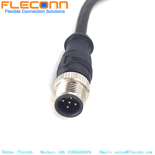 M12 5 Pin B-coded Male To Female Cable