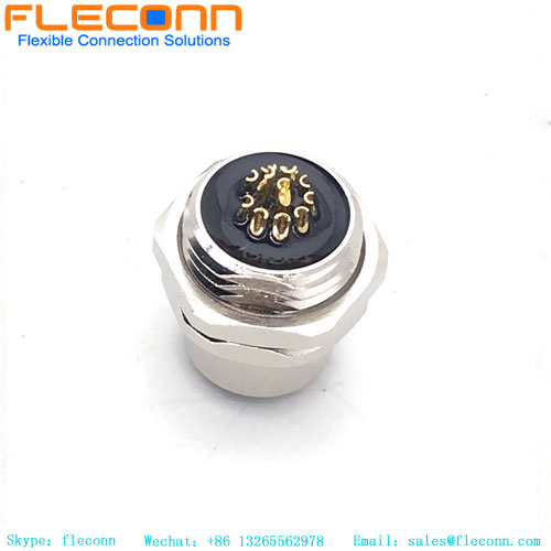 M12 A-Code 12 Pole Panel Mount Connector