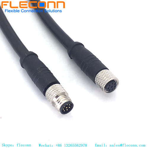M8 8 Pin Male Cable
