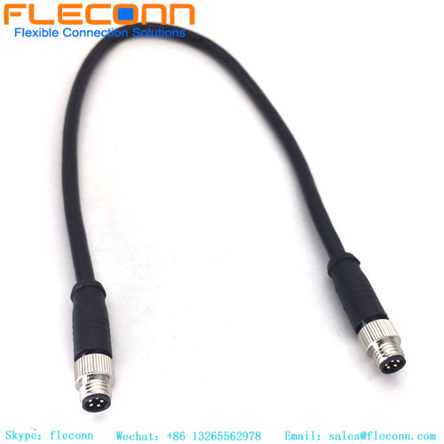 M8 5 Pin Shield Male Connector Cable