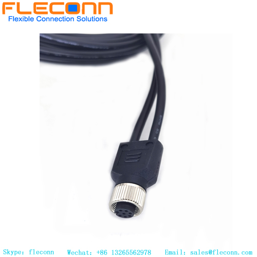 M12 Y Shape Waterproof Overmolded Cable