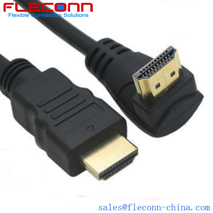 HDMI Male Down Angle Overolded Cable