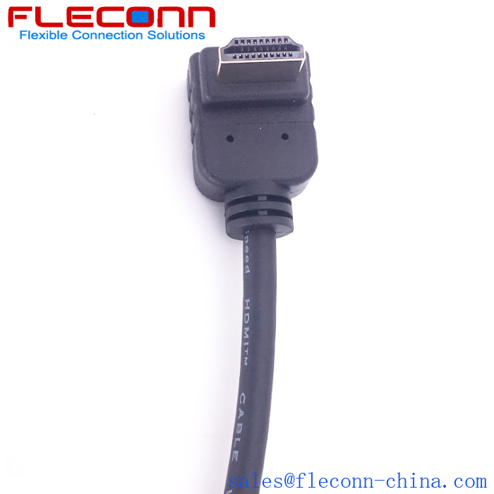 HDMI Male Down Angle Overolded Cable
