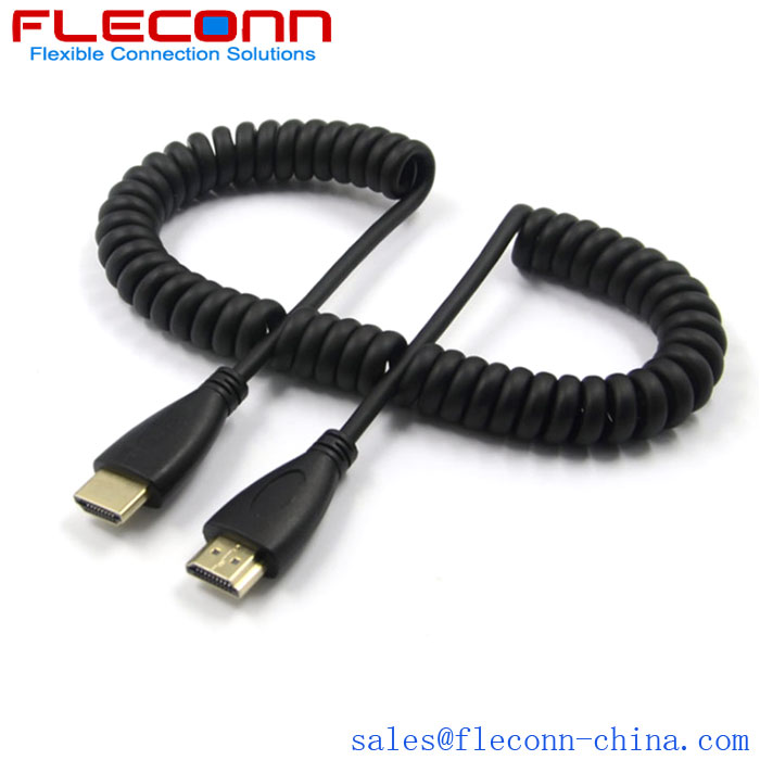 HDMI Male To Female Spring Extension Cable
