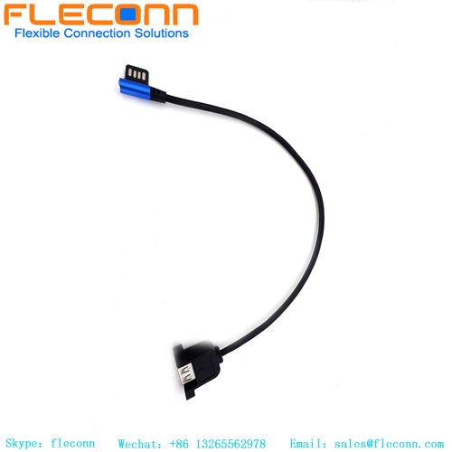 Female Connector With Ear Screw Hole Female To Double-sided USB Plug