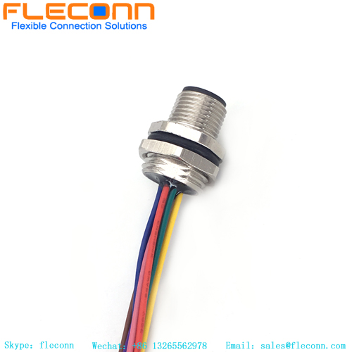 IP67 A-Coded M12 Waterproof Connector 8 Pin Circular Connector Cable