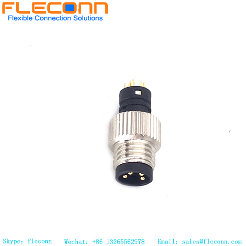 M8 4 Pin Male Overmolded Socket