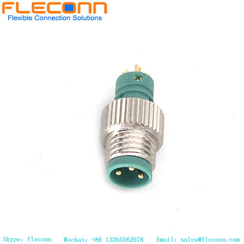 M8 3 Pin Male Molded Cable Connector