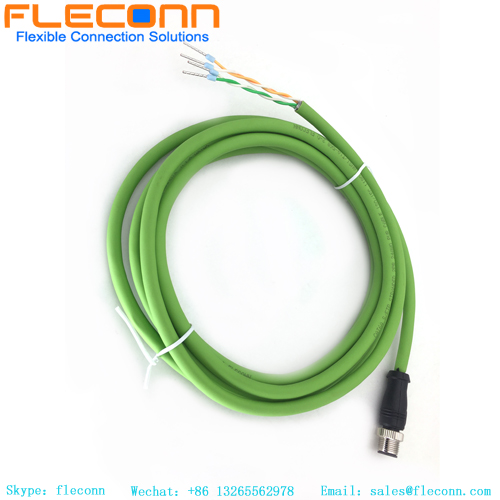 M12 5 Pole Male Cable With Terminal M12 5 Pole Male Cable With Terminal