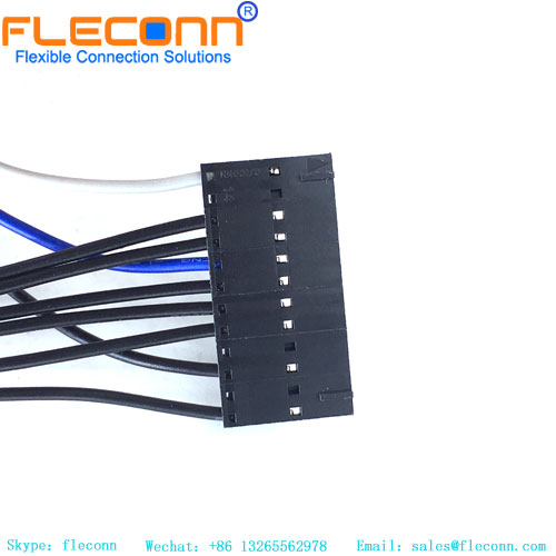 2.54mm Pitch 12 Pin Connector Wire Harness，1-104257-1，TE AMPMOUD Male