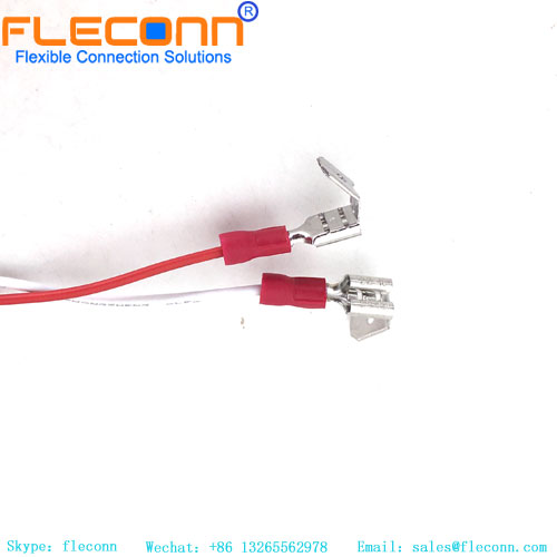 Spade Female 6.4mm PiggyBack Crimp Connector Cable