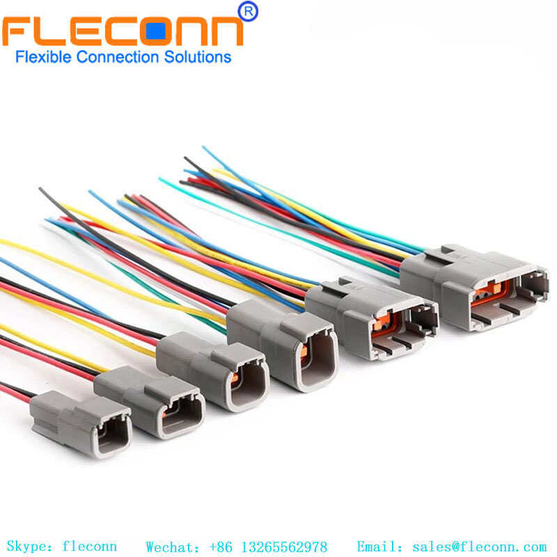 DT Series 2 3 4 6 8 12 Pin Deutsch DTM04-4P Auto Electrical Wiring Harness Connectors