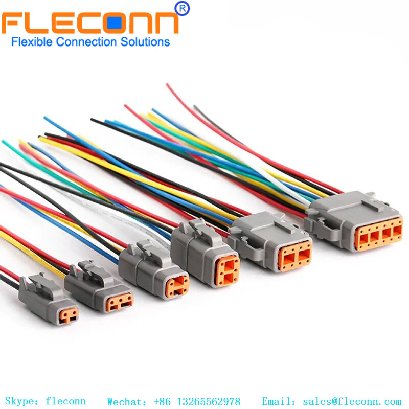 Deutsch DTM series 12 Pin male female Automotive waterproof connector Sealed Wire Harness Plug DTM06-12S DTM04-12P