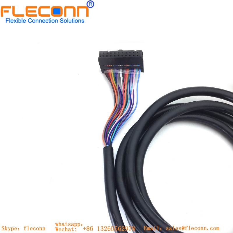 2.54mm Pitch FC 6P 8P 10P 14P 16P 20P 24P 26P 30P 34P 40P Pin IDC Female Cable 28AWG