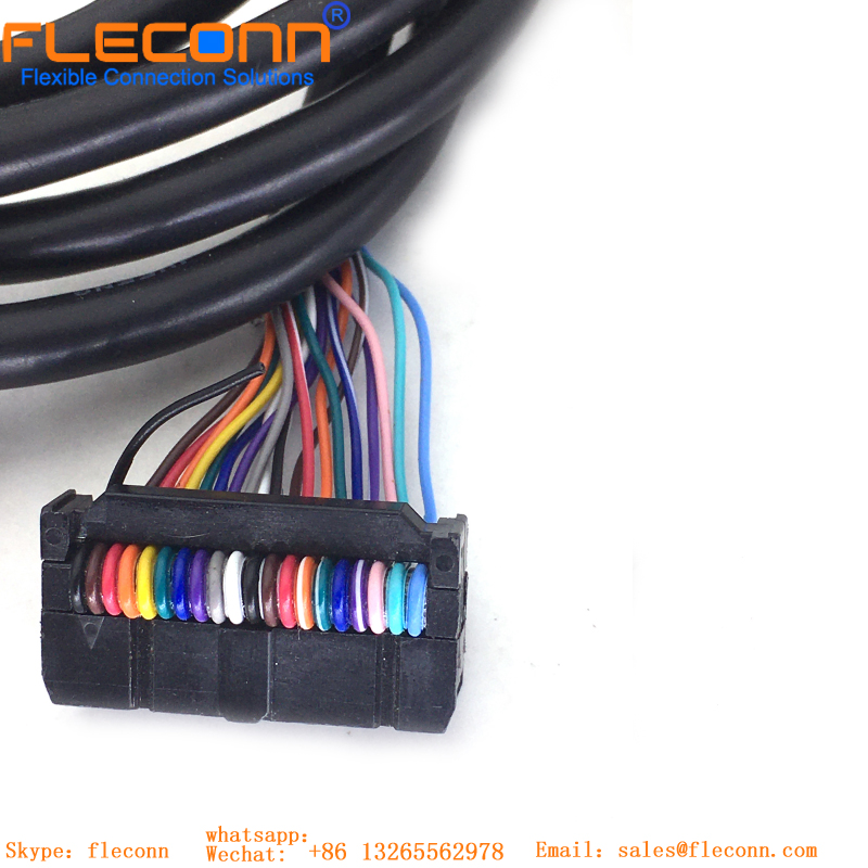 2.54mm Pitch FC 6P 8P 10P 14P 16P 20P 24P 26P 30P 34P 40P Pin IDC Female Cable 28AWG