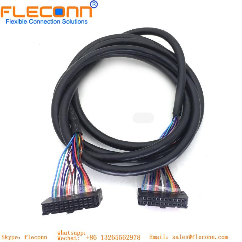 2.54mm Pitch FC 6P 8P 10P 14P 16P 20P 24P 26P 30P 34P 40P Pin IDC Female Cable 28AWG