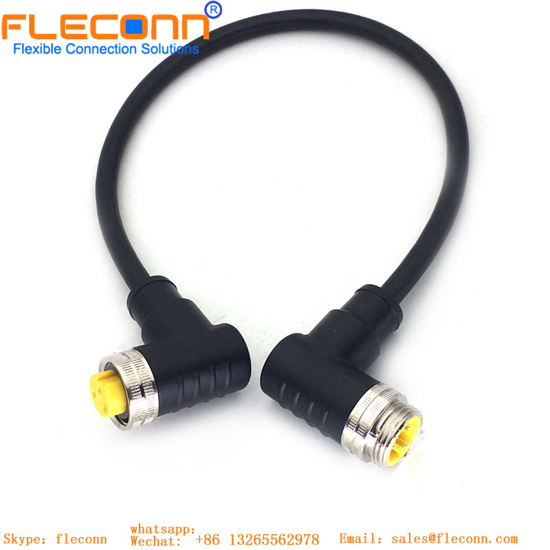 7/8" 3 Pin Right Angle Connector Cable