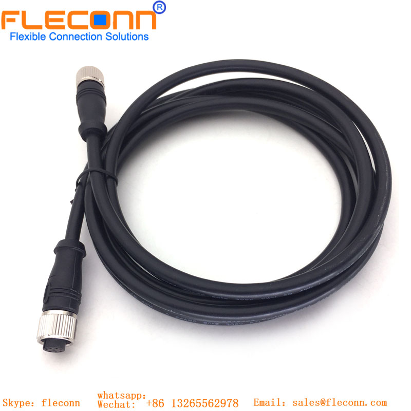 M12 12 Pin A-coded Connector Cable