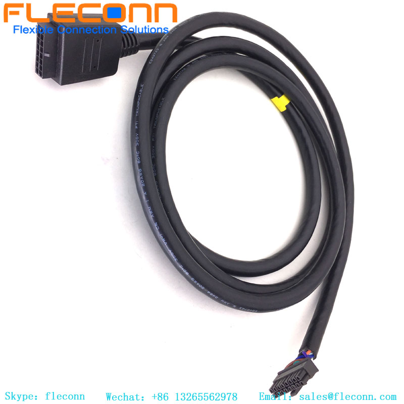 Molex 16 Pin Connector Cable Assembly Custom 3.0 Pitch Molex Connector Wire Harness