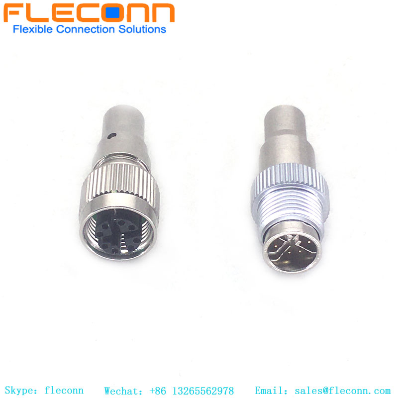 M12 8 Pins X-Code Plug Shielded Molding Circular Connector