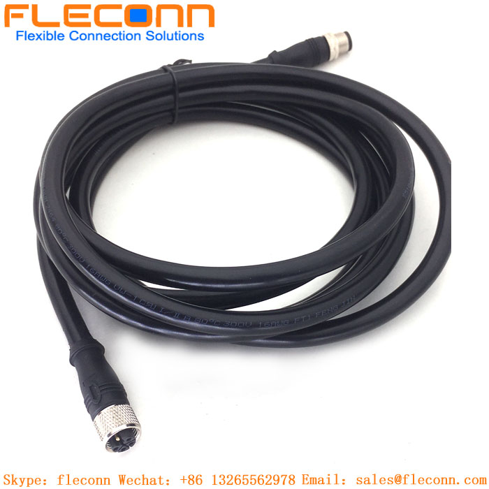 M12 L-Coded Female Connector Cable
