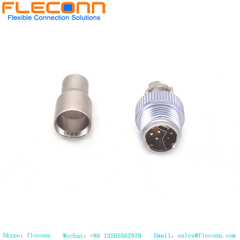 M12 Y-Coded Molded Cable Connector