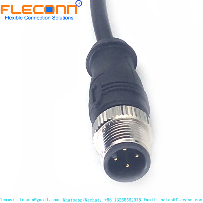 M12 4 Pin Female Cable FLECONN can produce high quality single ended M12 4 Pin A-code male cable
